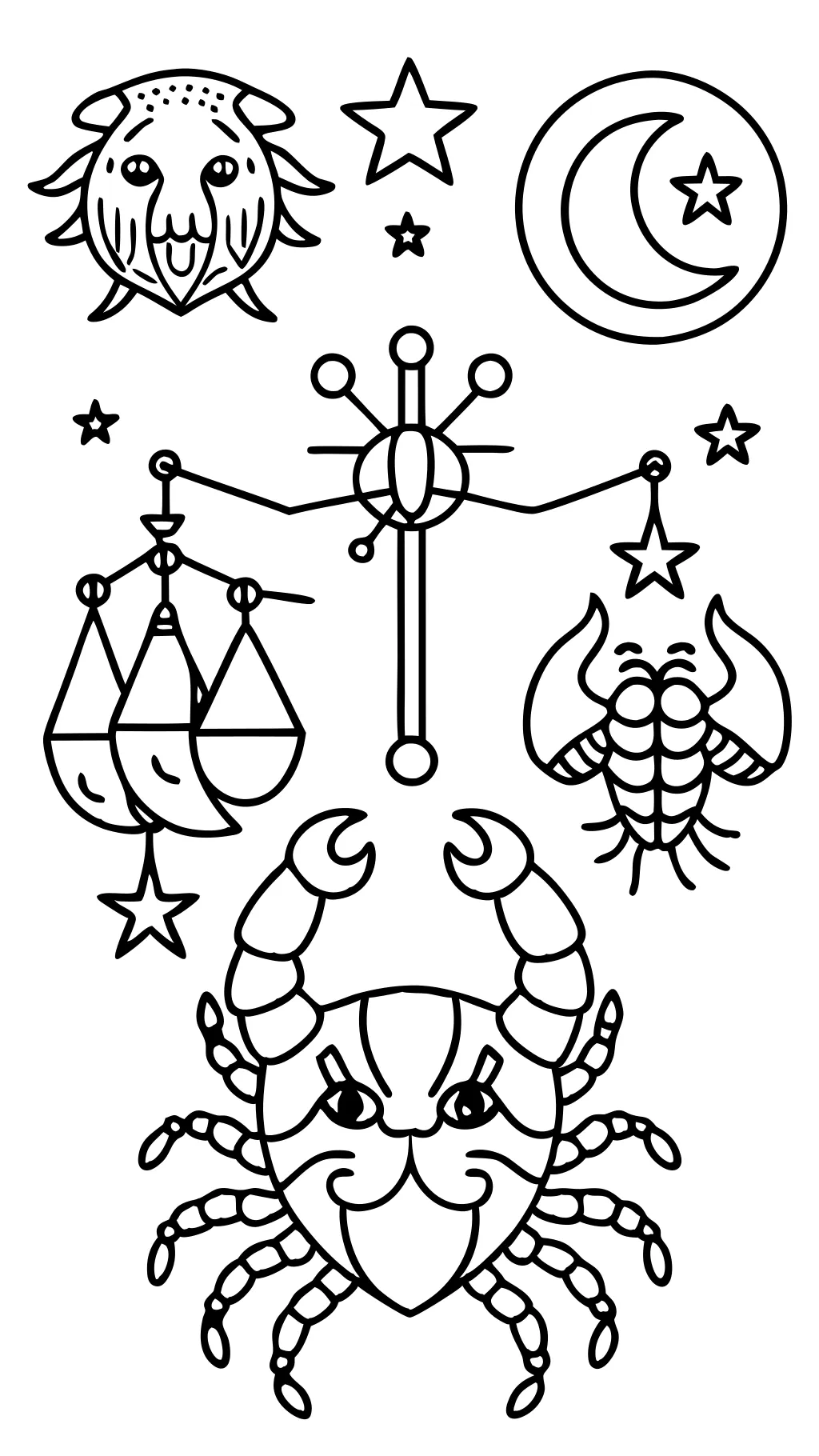 coloring pages zodiac signs